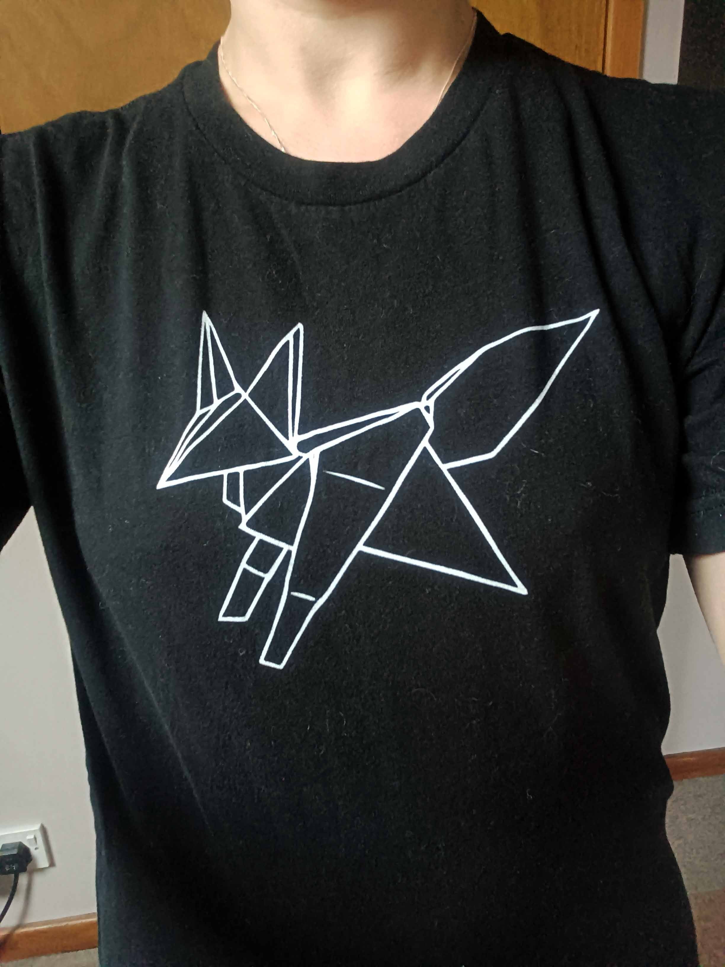 Origami Fox - Folded Ferality - Paper Kitsune  - Men's T-shirt