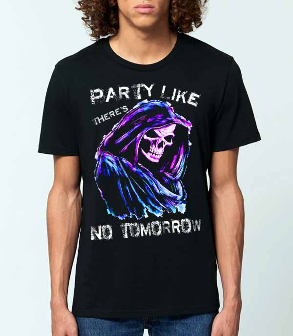 Party Like There's No Tomorrow - Grim Reaper - Men's T-shirt