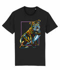 Neon Bulldog - Cyber Pug - Men's T-shirt