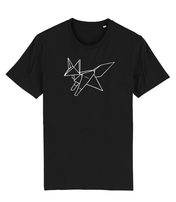 Origami Fox - Folded Ferality - Paper Kitsune  - Men's T-shirt